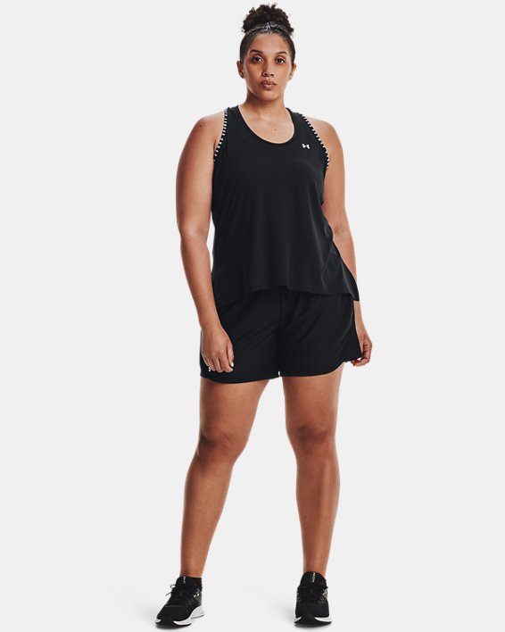 Shorts UA Play Up de 13 cm para Mujer, Black, pdpMainDesktop image number 2